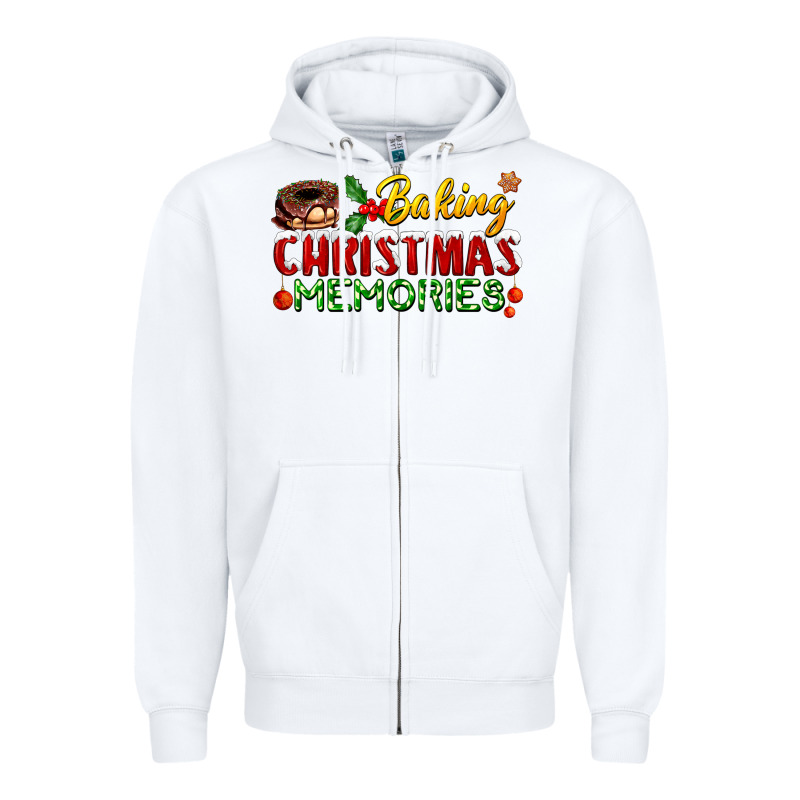 Baking Christmas Memories Zipper Hoodie by FaDigitalArtStudio | Teevron
