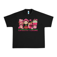 Black cafecito y chisme with coffee cups Urban Heavy Tee - texasbilliewilder