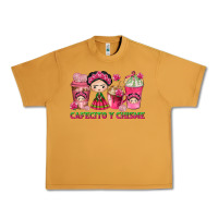 Peanut Butter cafecito y chisme with coffee cups Urban Heavy Tee - texasbilliewilder