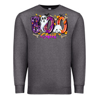 Charcoal Heather boo sheet Premium Sweatshirt - CowhideDigitalArt