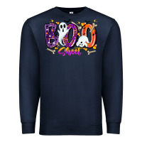 Navy boo sheet Premium Sweatshirt - CowhideDigitalArt
