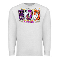 Oatmeal Heather boo sheet Premium Sweatshirt - CowhideDigitalArt