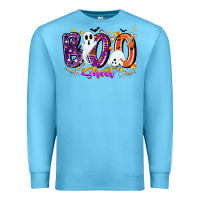Ocean Blue boo sheet Premium Sweatshirt - CowhideDigitalArt