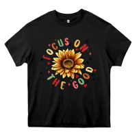 Black focus on the good Heavy Core Tee - MaliasSmallBusiness