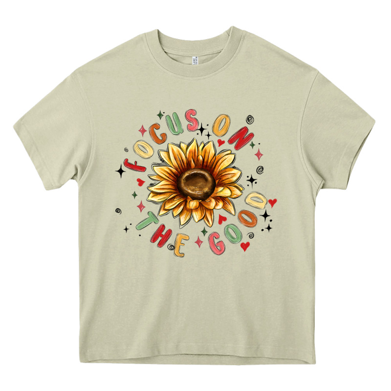 Focus On The Good Heavy Core Tee by MaliasSmallBusiness | Teevron