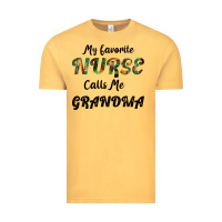 Vintage Mustard My Favorite Nurse Calls Me Grandma Vintage Tee - Bettercallsaul