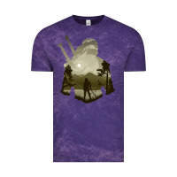 Cloud Purple the witcher geralt hero sword companion minima list illusion art Vintage Tee - tuanDangUi