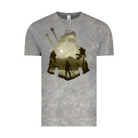 The Witcher Geralt Hero Sword Companion Minima List Illusion Art Vintage Tee | Teevron