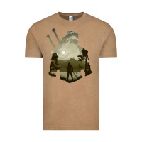 Vintage Coffee the witcher geralt hero sword companion minima list illusion art Vintage Tee - tuanDangUi
