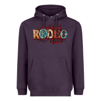 Plum Rodeo Christmas Heavyweight Hoodie - CowhideDigitalArt