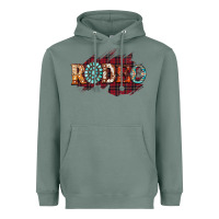 Sage Rodeo Christmas Heavyweight Hoodie - CowhideDigitalArt