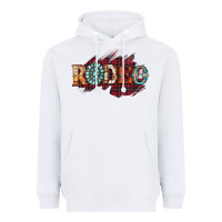 White Rodeo Christmas Heavyweight Hoodie - CowhideDigitalArt