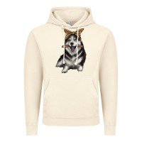 Vintage Artic alaskan husky with bandeau Vintage Hoodie - texasbilliewilder