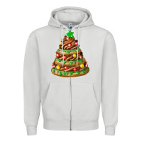 Dove Grey chocolate christmas cookie cake Zipper Hoodie - FaDigitalArtStudio