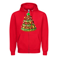 Red chocolate christmas cookie cake Zipper Hoodie - FaDigitalArtStudio