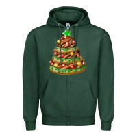 Sports Green chocolate christmas cookie cake Zipper Hoodie - FaDigitalArtStudio