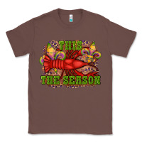 Chestnut mardi gras this the season crawfish fleur de lis Classic Tee - RanaPortraitStore