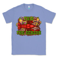 Colony Blue mardi gras this the season crawfish fleur de lis Classic Tee - RanaPortraitStore