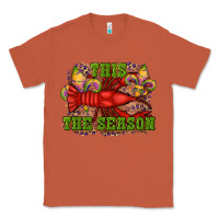 Copper mardi gras this the season crawfish fleur de lis Classic Tee - RanaPortraitStore