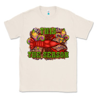 Natural mardi gras this the season crawfish fleur de lis Classic Tee - RanaPortraitStore