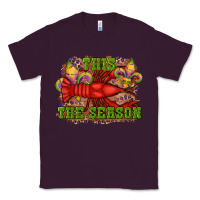 Plum mardi gras this the season crawfish fleur de lis Classic Tee - RanaPortraitStore
