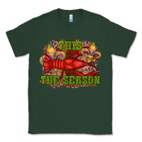 Sports Green mardi gras this the season crawfish fleur de lis Classic Tee - RanaPortraitStore