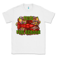 White mardi gras this the season crawfish fleur de lis Classic Tee - RanaPortraitStore