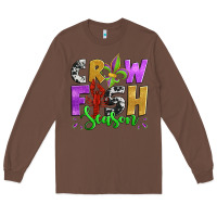 Chestnut crawfish season mardi gras carnival fleur de lis Long Sleeve Tee - Jasminsmagicworld