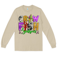 Mushroom crawfish season mardi gras carnival fleur de lis Long Sleeve Tee - Jasminsmagicworld