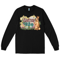 Black Easter vibes Easter Day Long Sleeve Tee - HowdyJamesFarm
