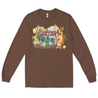 Chestnut Easter vibes Easter Day Long Sleeve Tee - HowdyJamesFarm