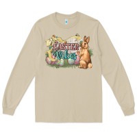 Mushroom Easter vibes Easter Day Long Sleeve Tee - HowdyJamesFarm