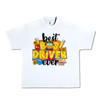 White best bus driver ever Urban Heavy Tee - NancyCooperArtShop