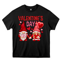 Black valentines day with gnomies Heavy Core Tee - NancyCooperArtShop