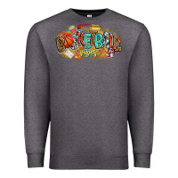Charcoal Heather basketball vibes Premium Sweatshirt - CowhideDigitalArt