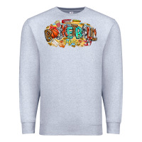 Heather Grey basketball vibes Premium Sweatshirt - CowhideDigitalArt