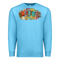 Ocean Blue basketball vibes Premium Sweatshirt - CowhideDigitalArt