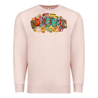 Pale Pink basketball vibes Premium Sweatshirt - CowhideDigitalArt