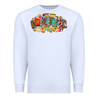 White basketball vibes Premium Sweatshirt - CowhideDigitalArt