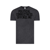 Vintage Black Political Correctness Offends Me Vintage Tee - tuanDangUi