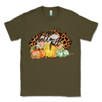 Army Green Hello fall Classic Tee - Bettercallsaul