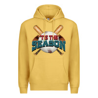Antique Gold 'tis the season baseball Premium Hoodie - FaDigitalArtStudio