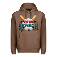 Chestnut 'tis the season baseball Premium Hoodie - FaDigitalArtStudio