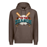 Coffee 'tis the season baseball Premium Hoodie - FaDigitalArtStudio