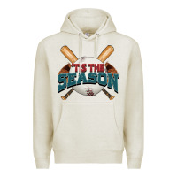 Oatmeal Heather 'tis the season baseball Premium Hoodie - FaDigitalArtStudio