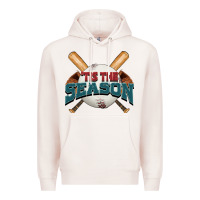 Pale Pink 'tis the season baseball Premium Hoodie - FaDigitalArtStudio