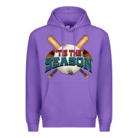 Purple 'tis the season baseball Premium Hoodie - FaDigitalArtStudio