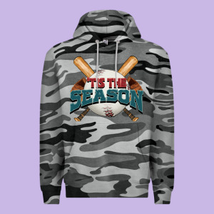 'tis The Season Baseball Premium Hoodie Designed By Fadigitalartstudio