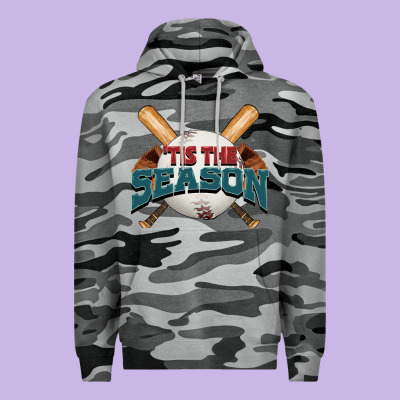 'tis The Season Baseball Premium Hoodie Designed By Fadigitalartstudio