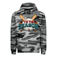 Slate Camo 'tis the season baseball Premium Hoodie - FaDigitalArtStudio
